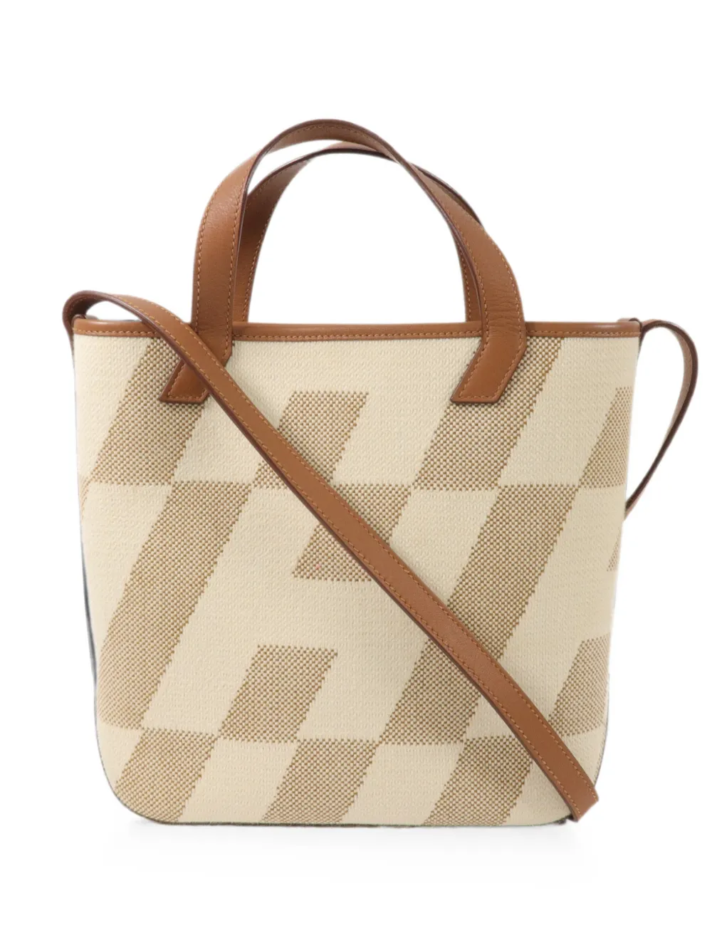 Hermès Pre-Owned 2022 27 Cabas H En Biais shoulder bag - Neutrals