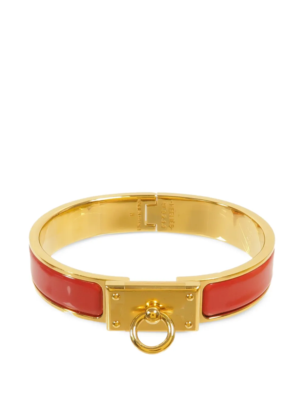 Hermès Pre-Owned Mini Clic Kelly enamel bracelet - Oro