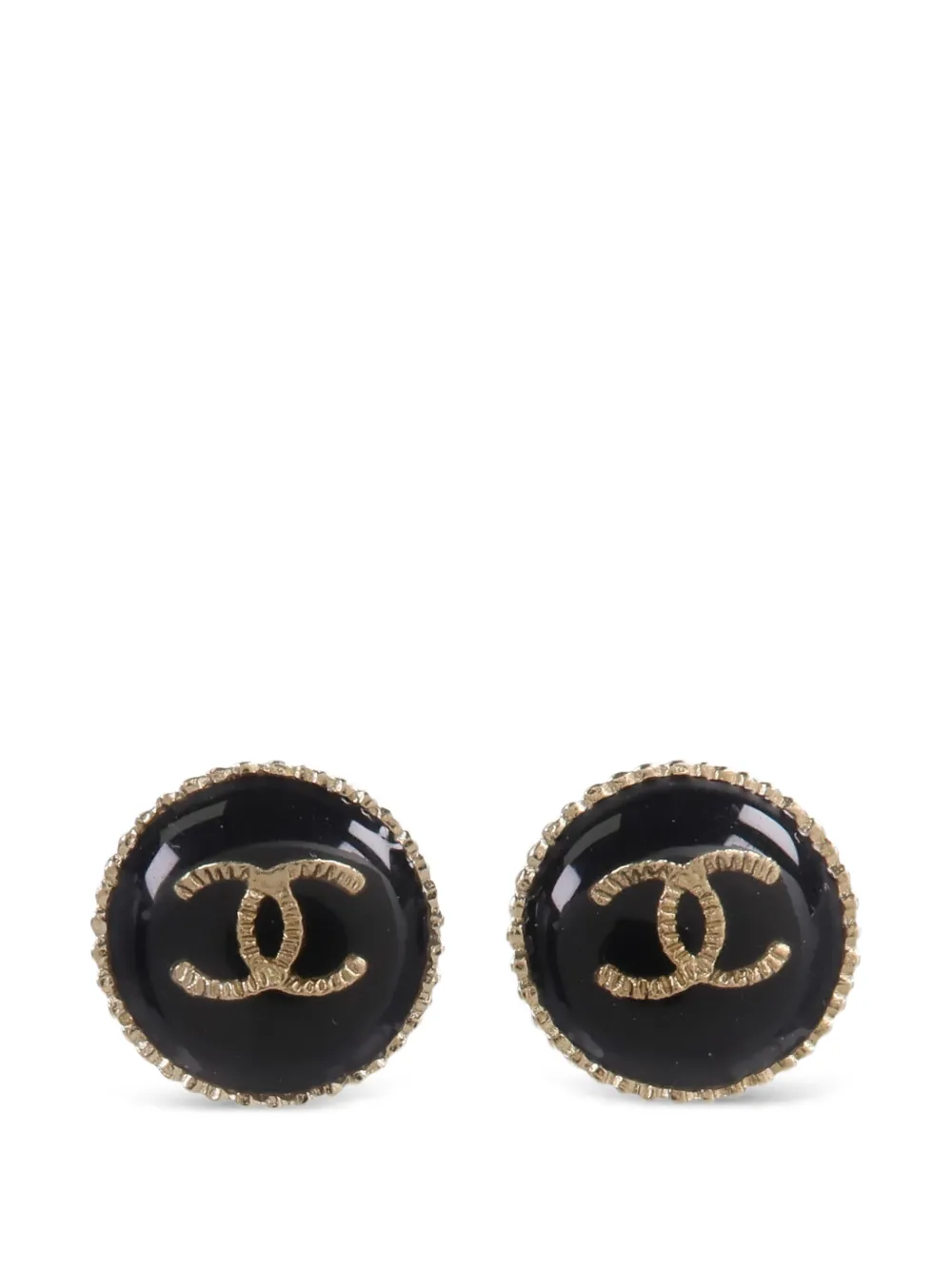 CHANEL Pre-Owned ココマーク ピアス | ブラック | FARFETCH JP