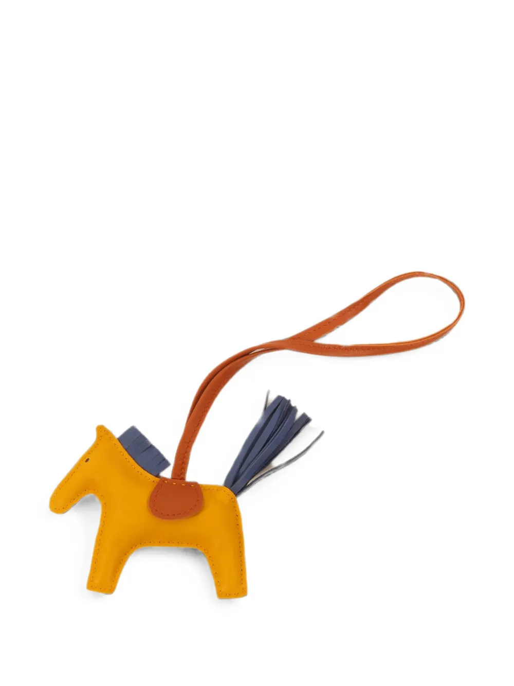 Hermès Pre-Owned PM Milo Rodeo horse bag charm - Yellow