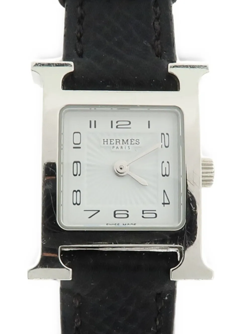 Hermès Pre-owned H Watch 24mm Watch in White, view 2