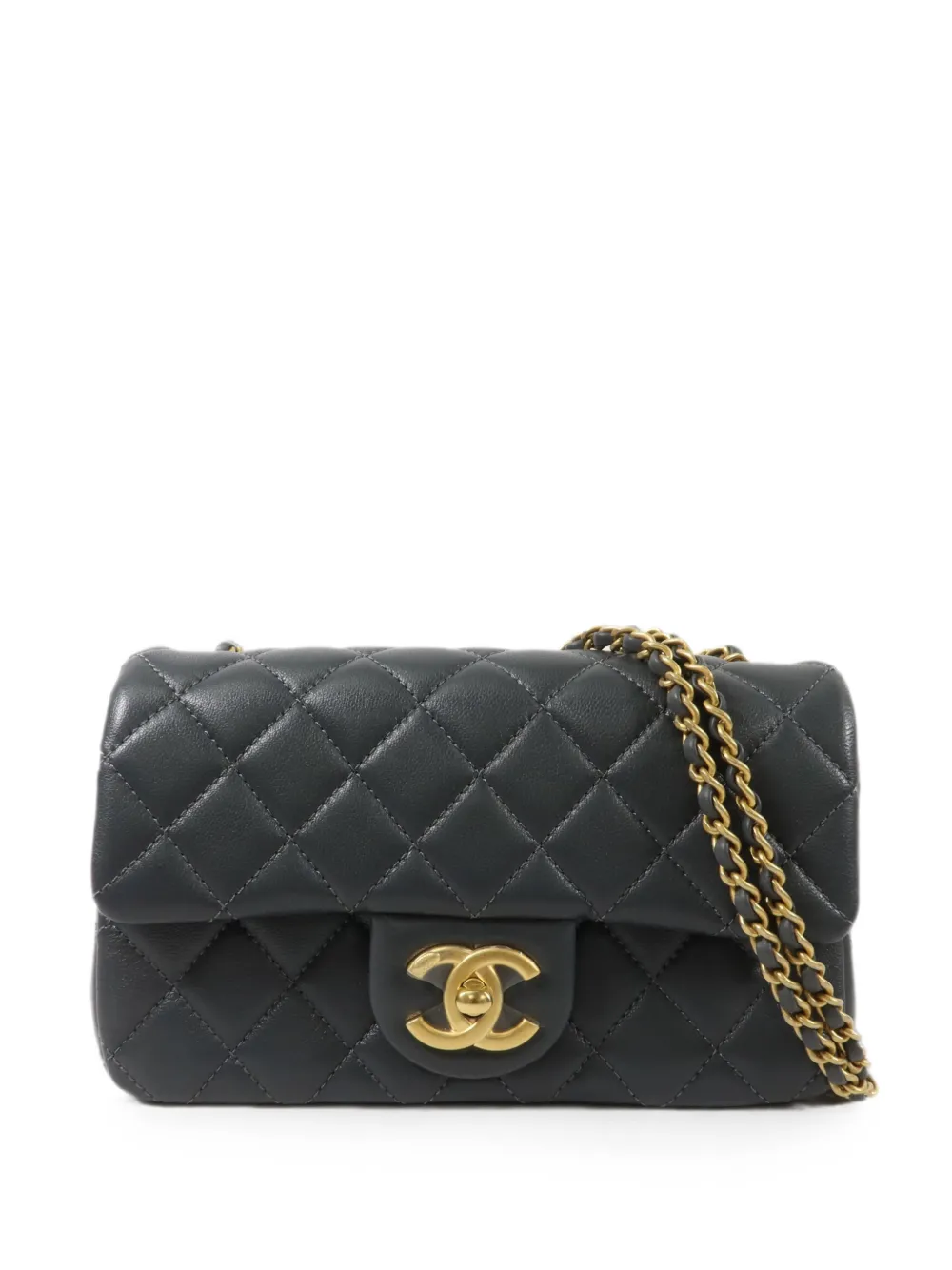 CHANEL Pre-Owned mini flap shoulder bag - Grey