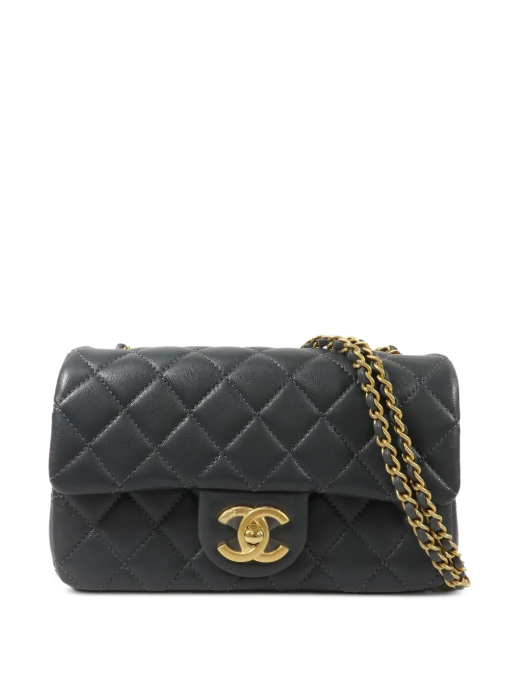 CHANEL Pre-Owned mini flap shoulder bag - Grigio