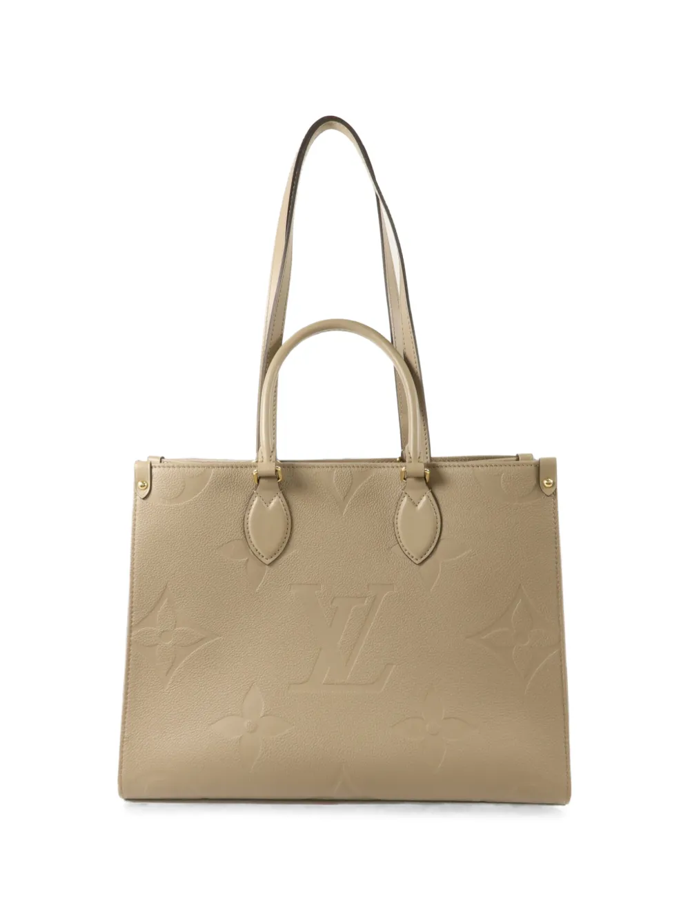 Louis Vuitton Pre-Owned MM Monogram Empreinte On The Go shoulder bag - Nude
