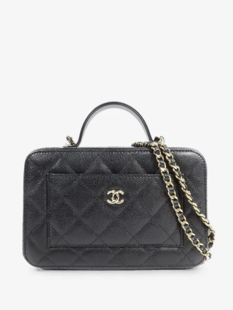 CHANEL Pre-Owned bolsa de hombro con cierre giratorio y logo CC