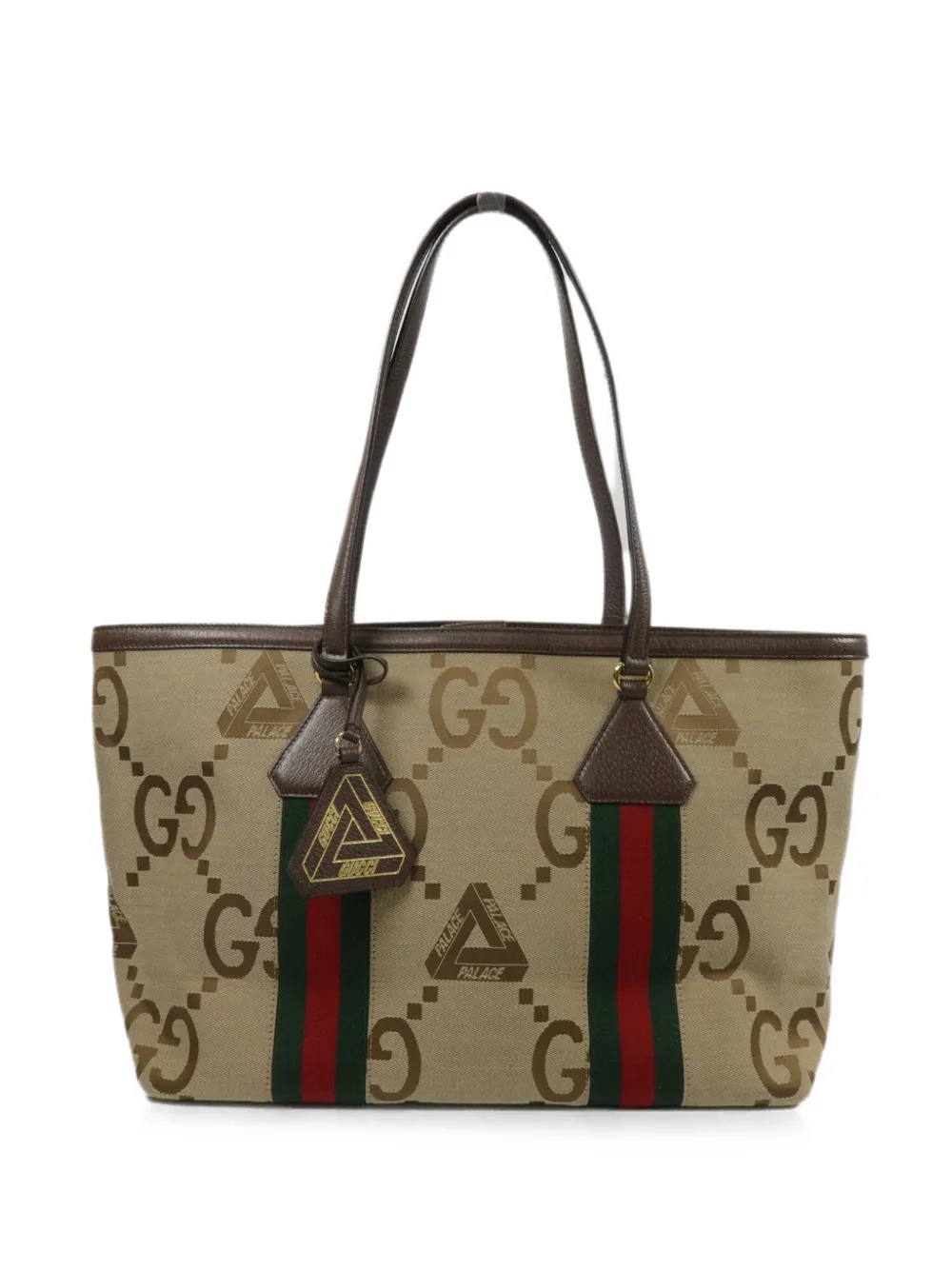 Gucci Pre-Owned x Palace medium GG Supreme tote bag - Neutrals