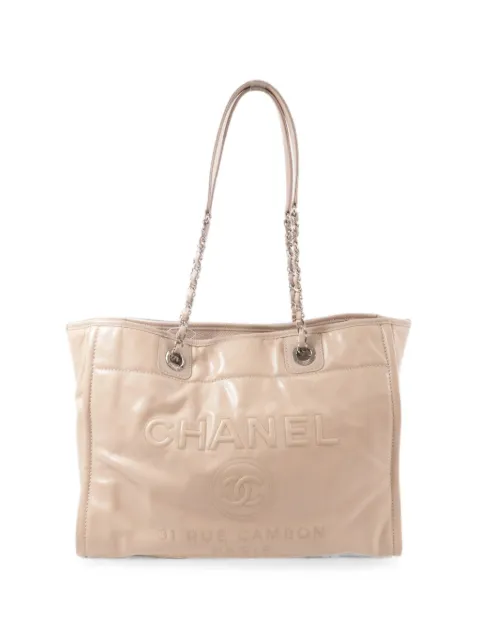 CHANEL Pre-Owned medium Deauville CC chain tote bag