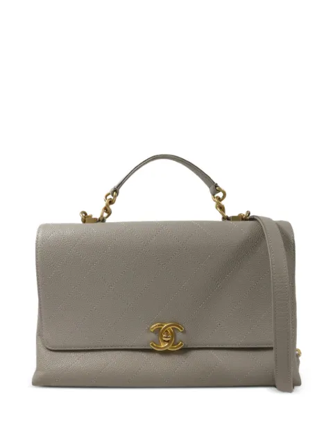 CHANEL Pre-Owned شنطة كتف بسلسلة وقفل CC باللف