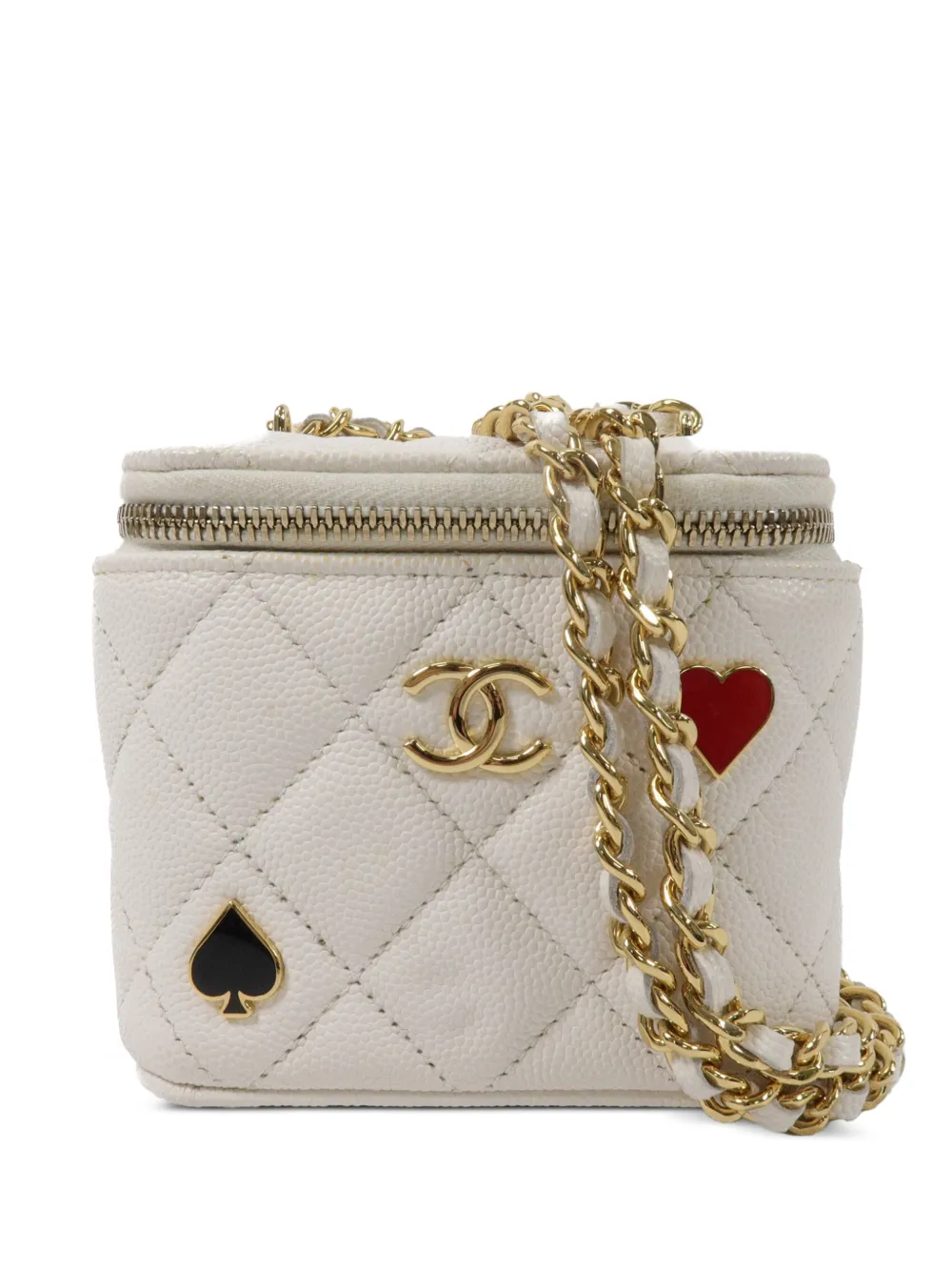 CHANEL Pre-Owned CC quilted mini bag - Bianco