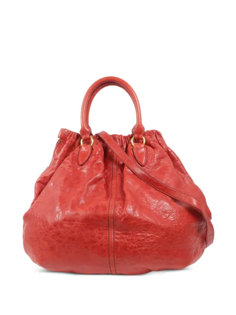 Miu Miu Pre-Owned кожаная сумка-тоут