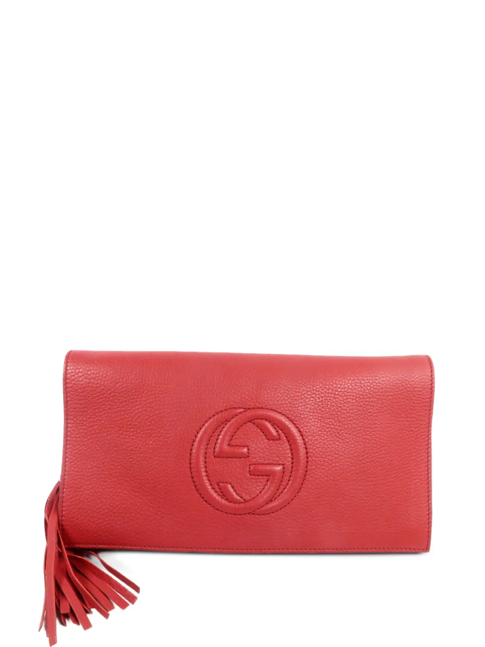 Gucci Pre-Owned SOHO tassel clutch bag - Rot