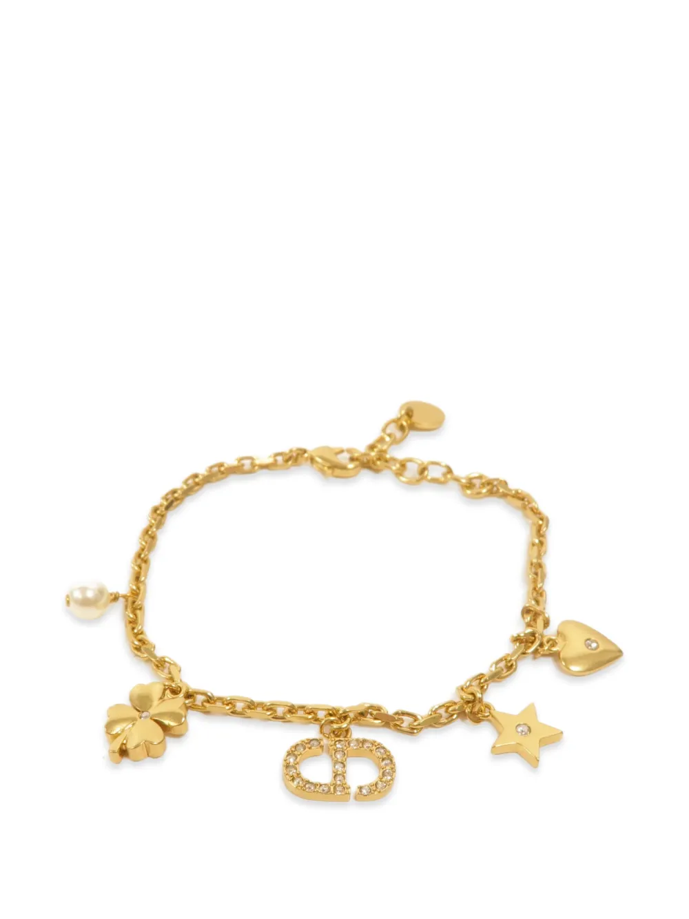 Christian Dior Pre-Owned Petit CD charms bracelet - Oro