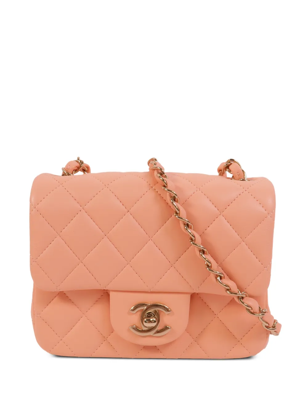 CHANEL Pre-Owned Classic 17 turn-lock shoulder bag - Rosa