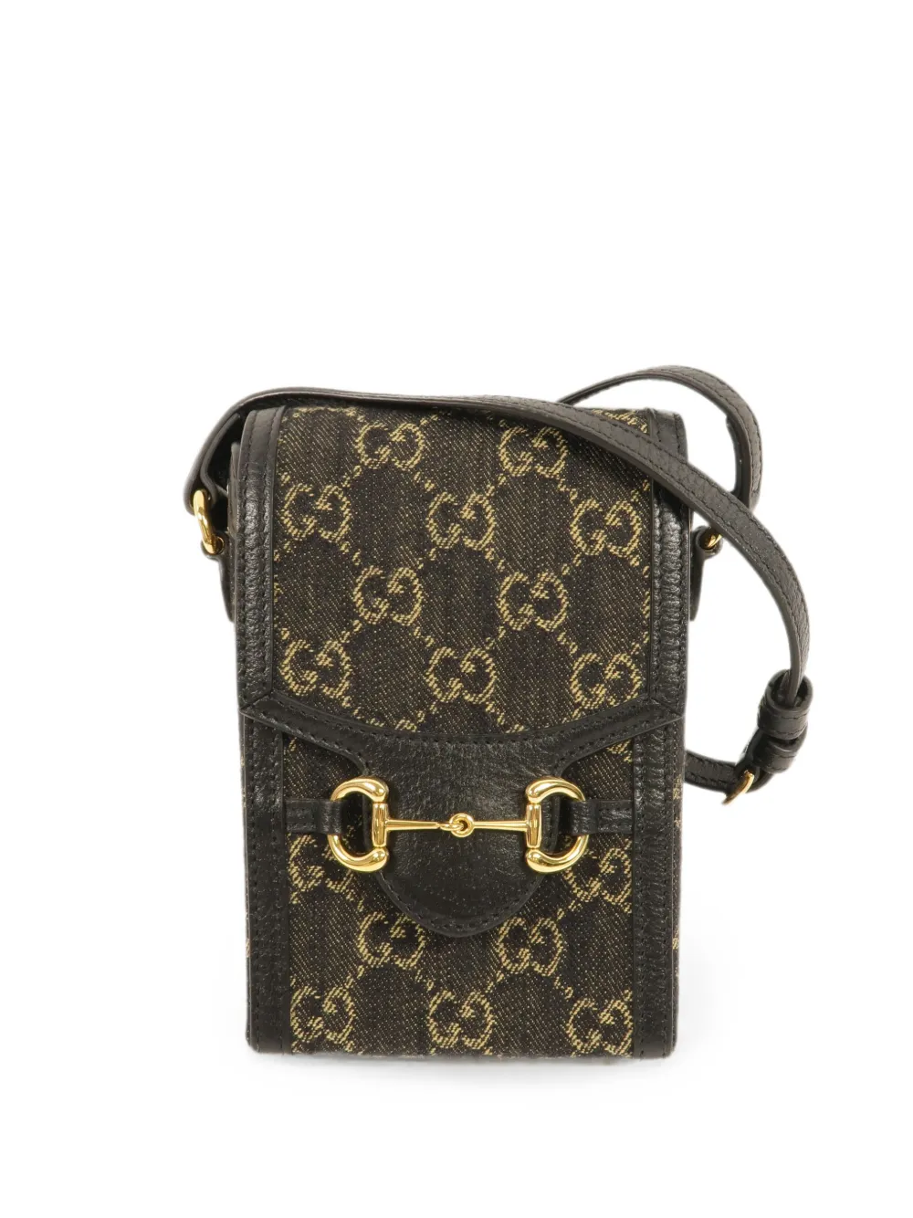 Gucci Pre-Owned mini Horsebit 1955 GG shoulder bag - Schwarz