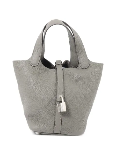 Hermès Pre-Owned 2022 PM Picotin leather tote bag
