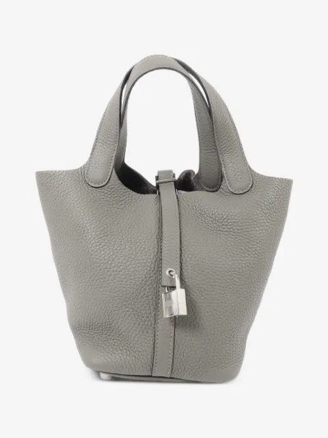 Hermès Pre-Owned 2022 PM Picotin leather tote bag
