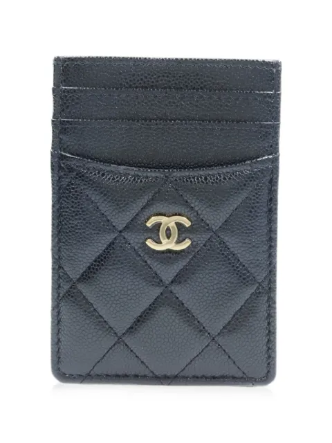 CHANEL Pre-Owned CC quilted card case