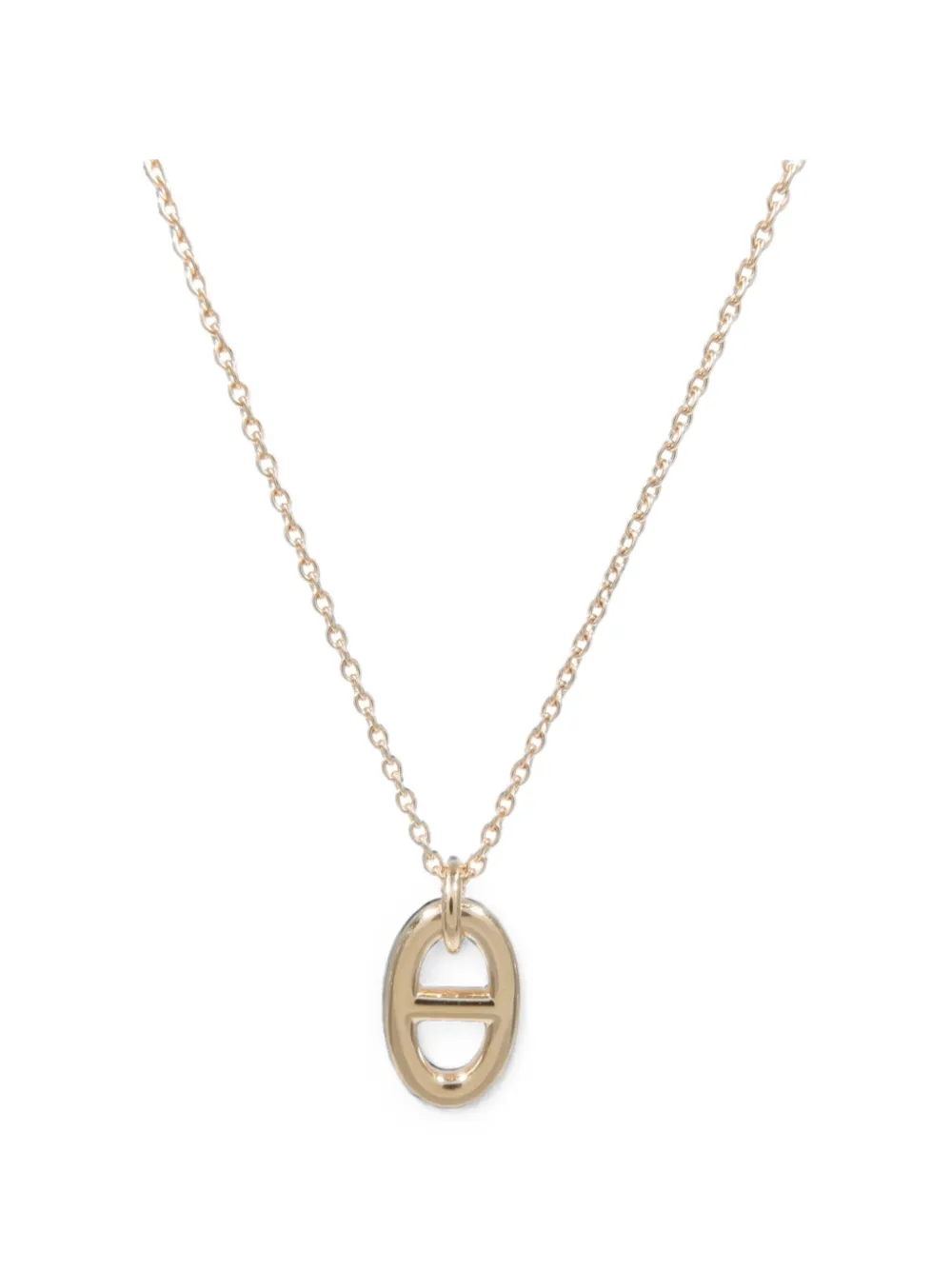 Pre-owned Hermes Farandole Necklace In Gold