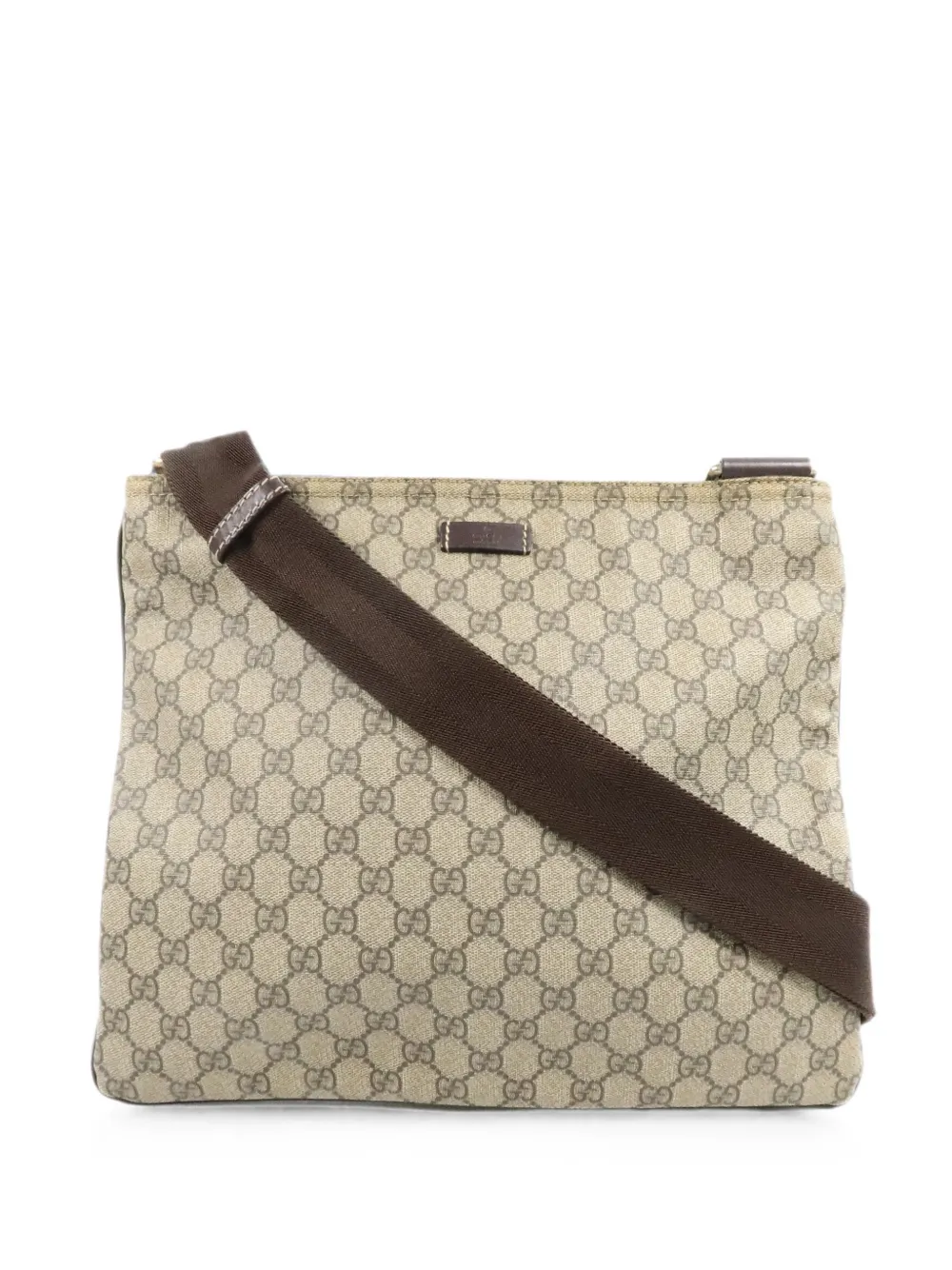 Gucci Pre-Owned GG Supreme coated canvas shoulder bag - Neutrals