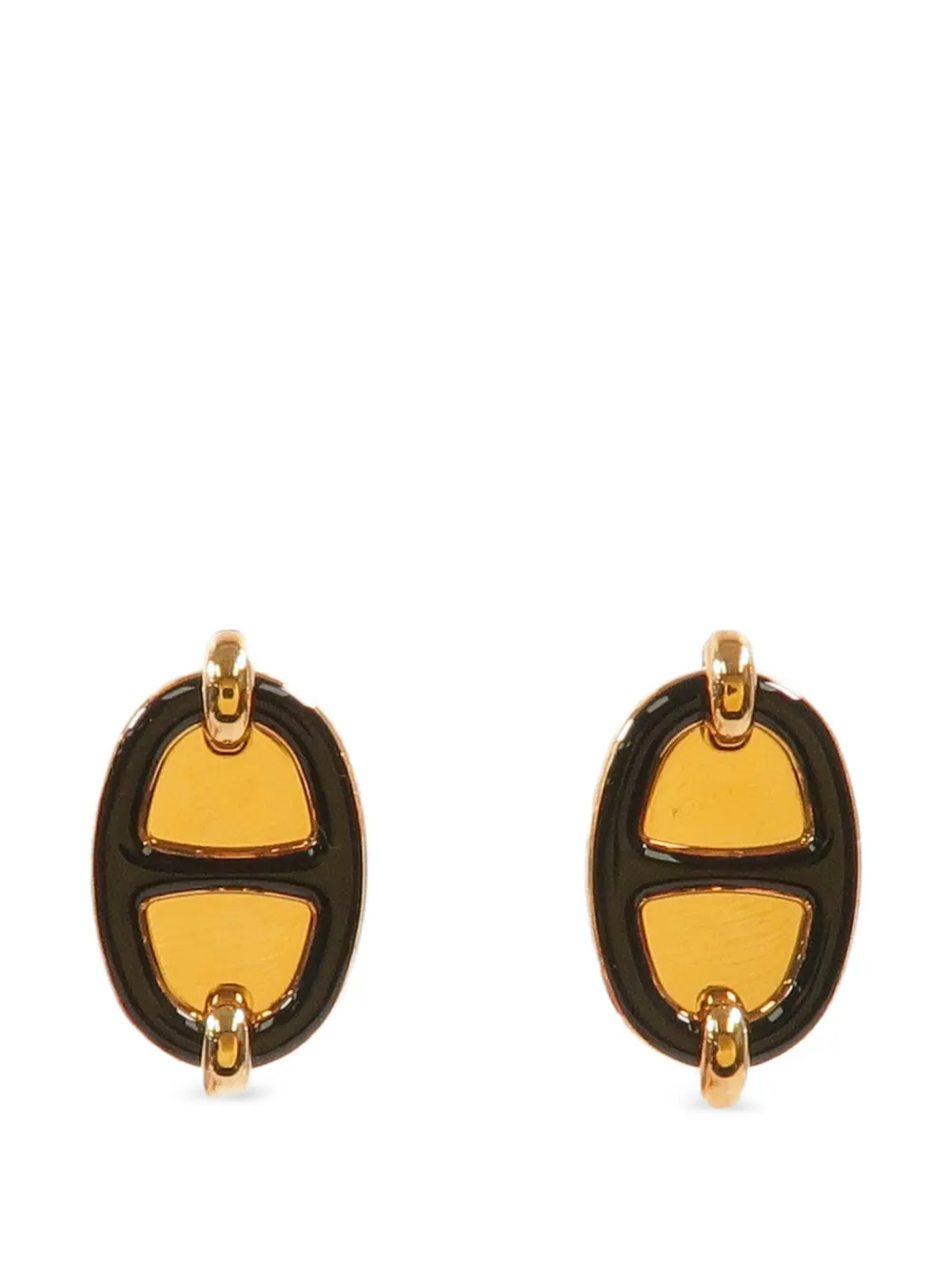 Hermès Pre-Owned Mini Maillon earrings - Gold