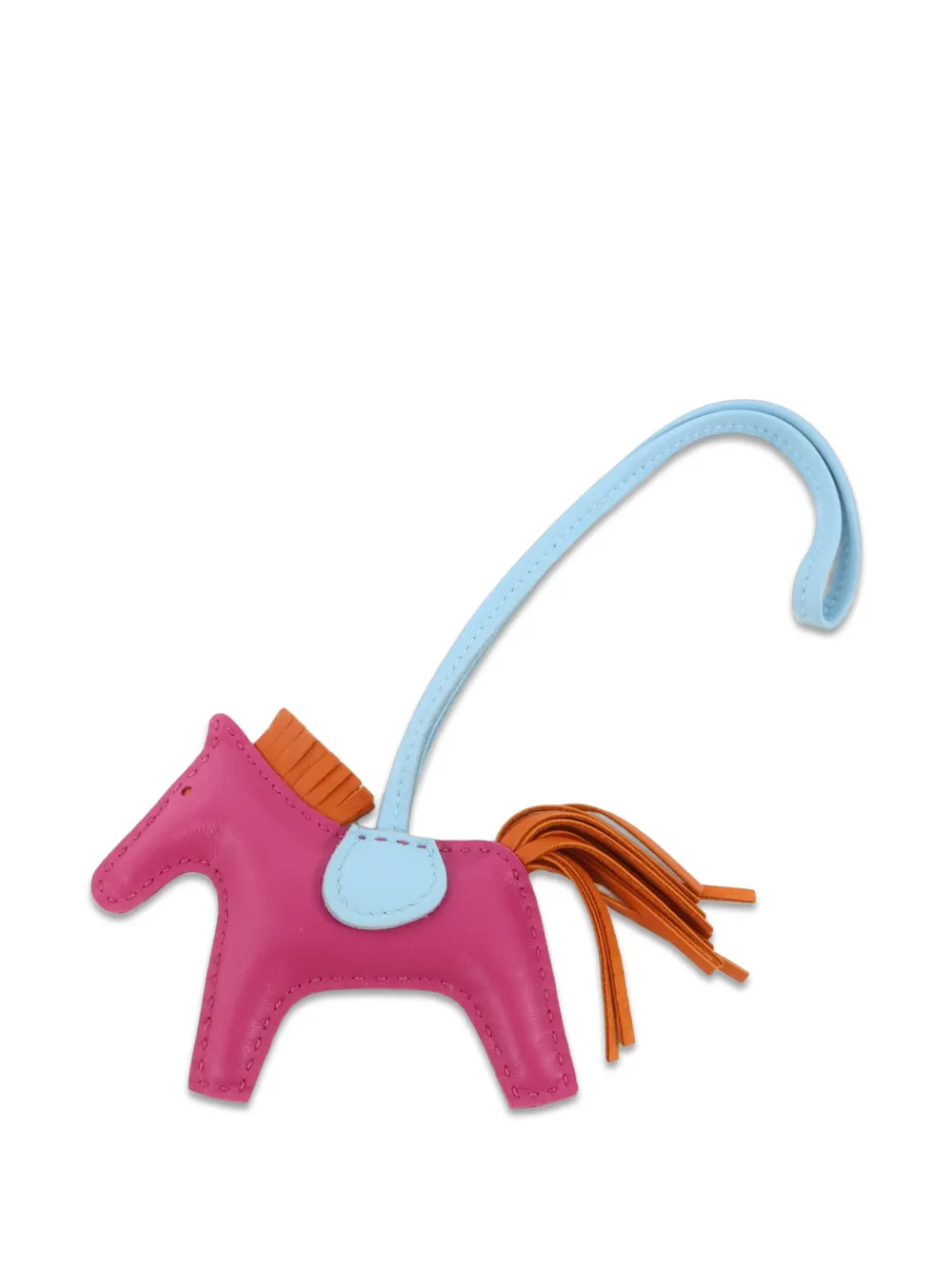 Hermès Pre-Owned Rodeo PM Milo horse bag charm - Rosa