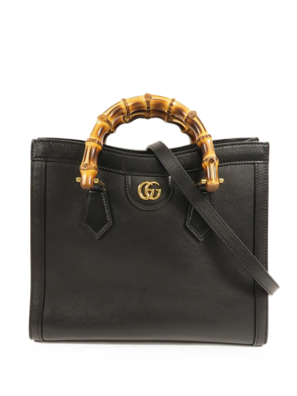 Gucci Pre-Owned Diana bamboo tote bag - Black