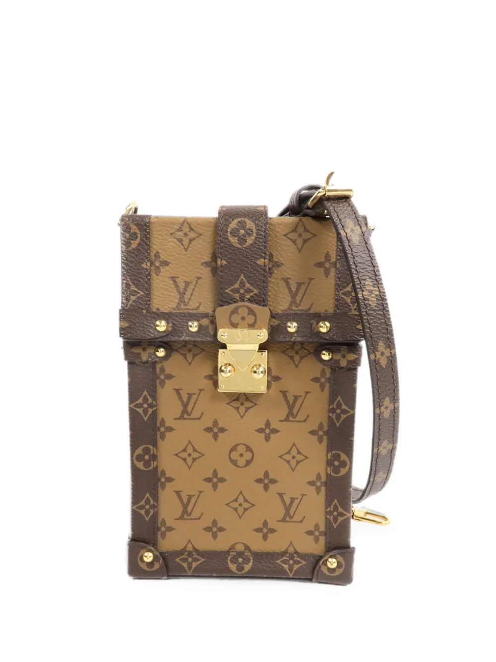 Louis Vuitton Pre-Owned Monogram Reverse Trunk Vertical shoulder bag - Brown