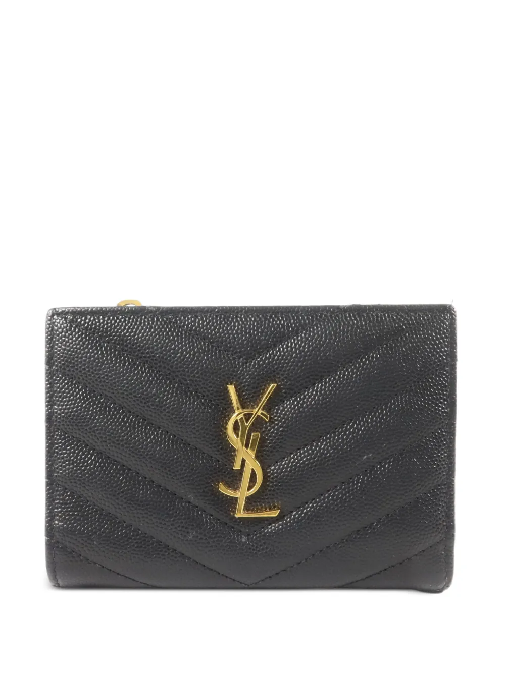 Saint Laurent Pre-Owned Cassandre bifold wallet - Nero