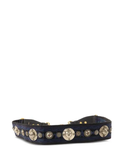 Christian Dior Pre-Owned studded canvas shoulder strap