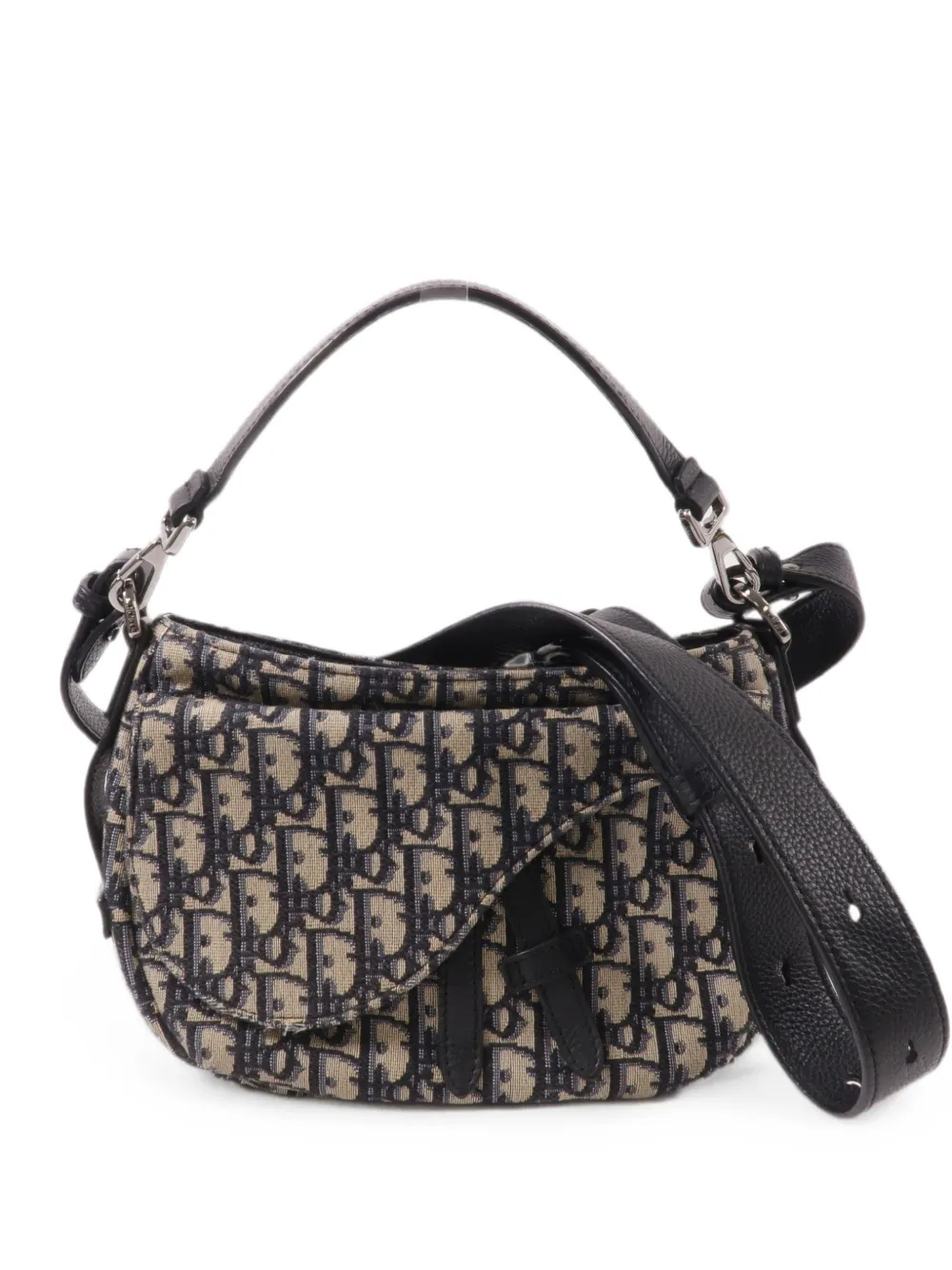 Christian Dior Pre-Owned Saddle Oblique shoulder bag - Neutrals