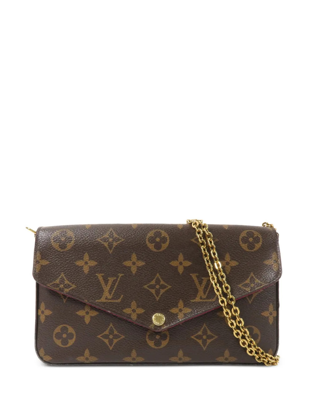 Louis Vuitton Pre-Owned Felicie Pochette Monogram shoulder bag - Marrone