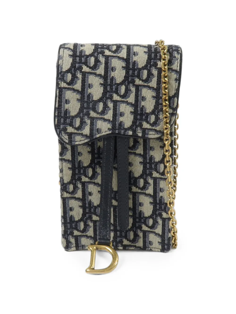 Christian Dior Pre-Owned Saddle Oblique shoulder bag - Blue