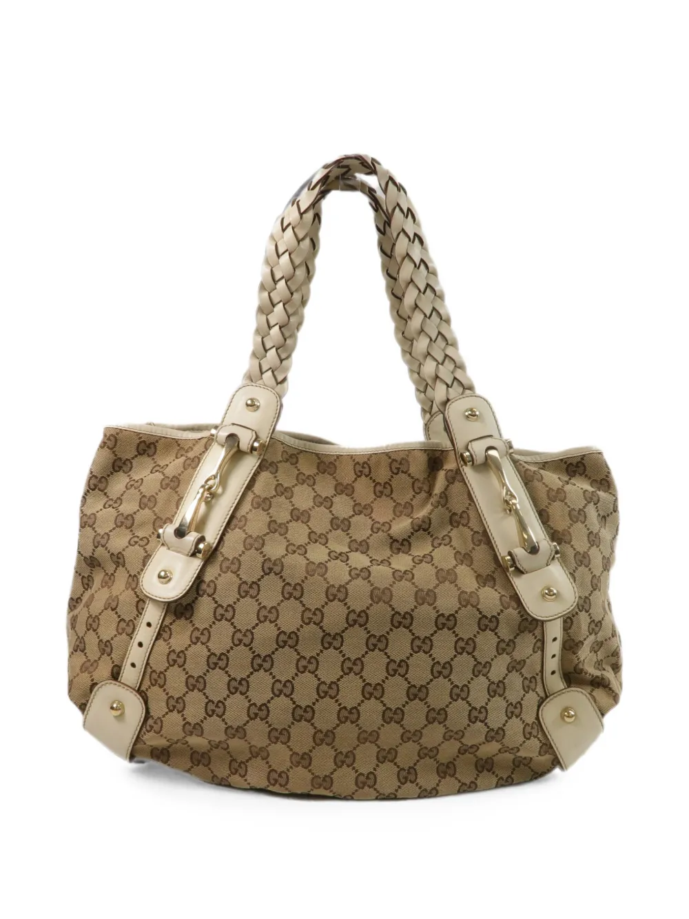 Gucci Pre-Owned GG canvas braided shoulder bag - Toni neutri