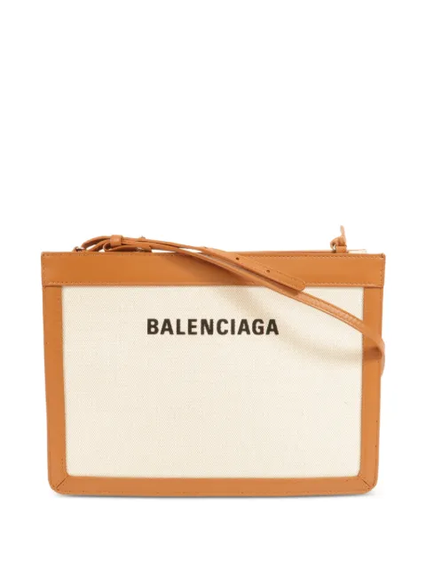 Balenciaga Pre-Owned logo-print shoulder bag