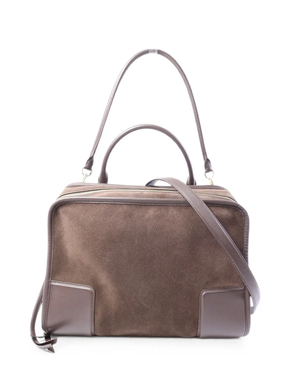Loewe Pre-Owned Amazona leather shoulder bag - Brown