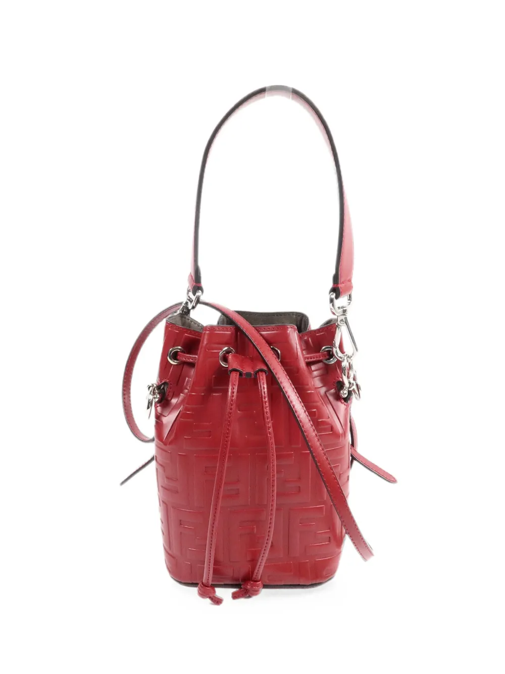 Fendi Pre-Owned Mon Tresor leather bucket bag - Red