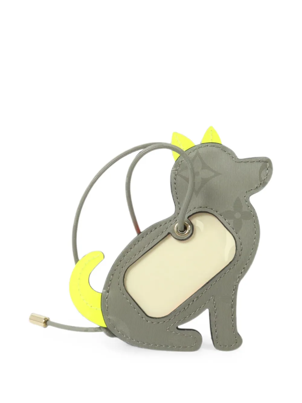 Louis Vuitton Pre-Owned Monogram Titanium dog charm - Grigio