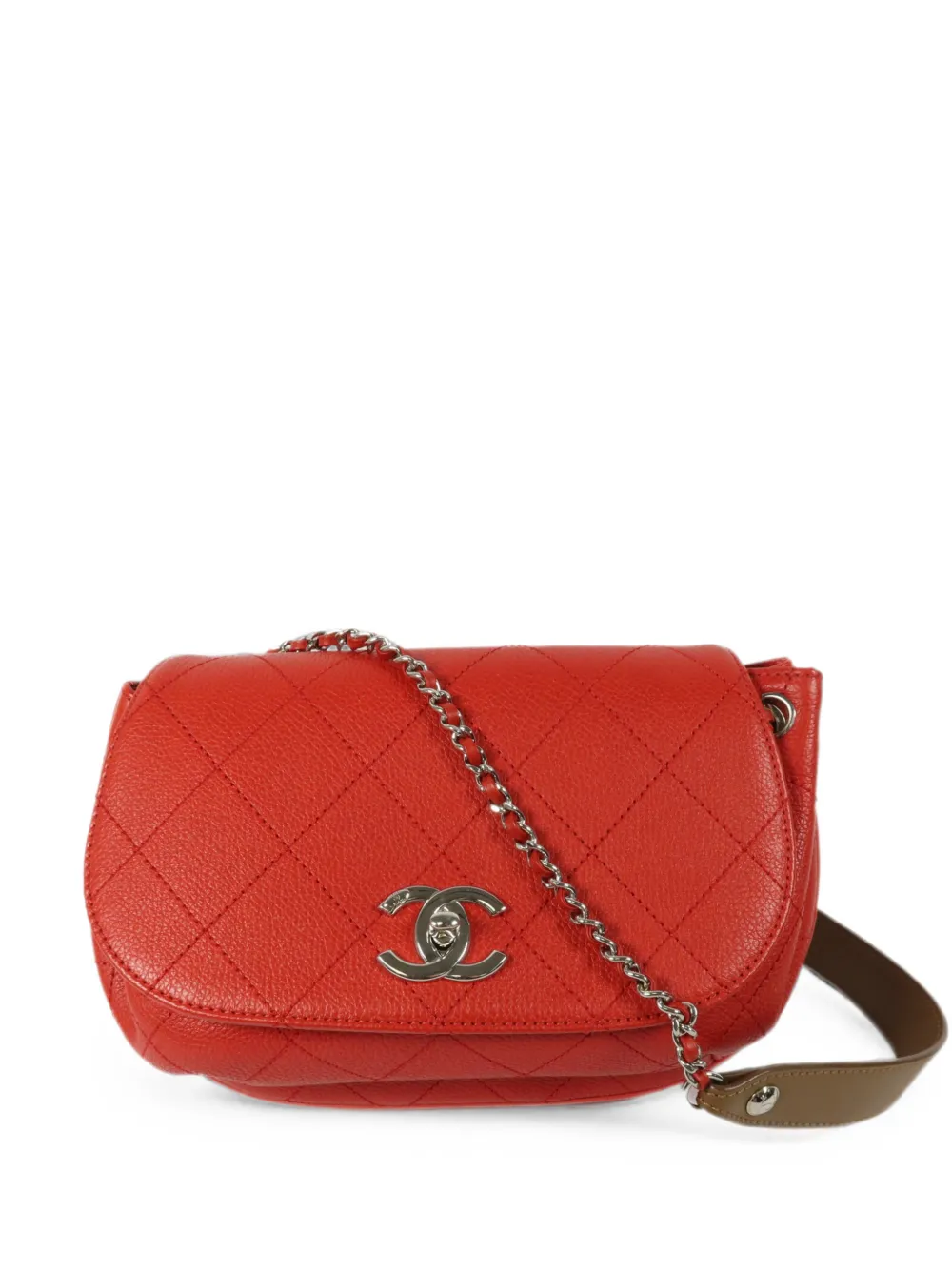 CHANEL Pre-Owned CC turn-lock quilted shoulder bag - Rot
