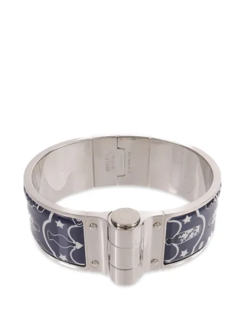 Hermès Pre-Owned Charniere enamel bangle bracelet