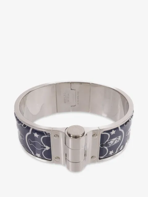 Hermès Pre-Owned Charniere enamel bangle bracelet