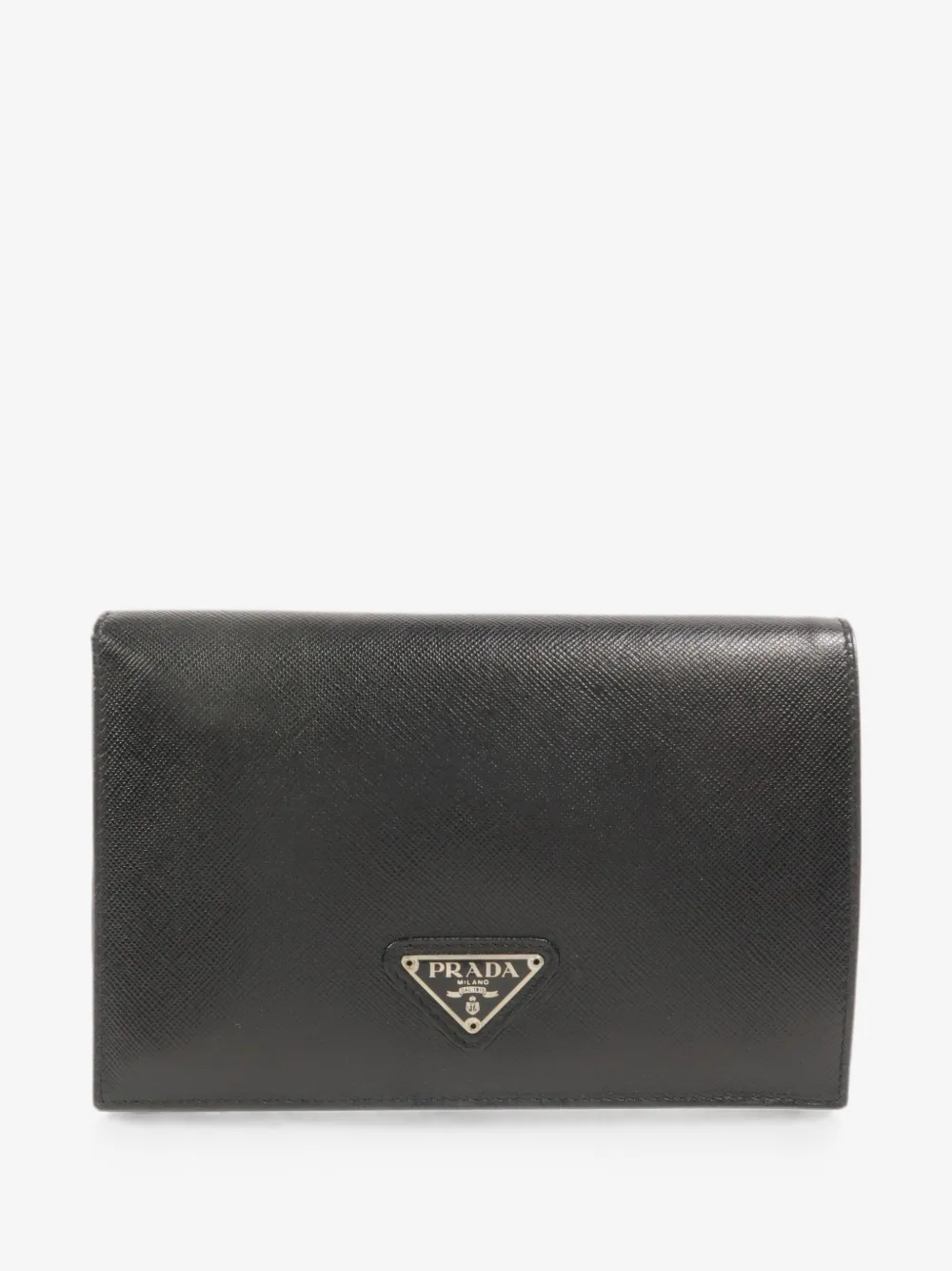 Prada Pre-Owned 사피아노 레더 장지갑 | 블랙 | Image 1