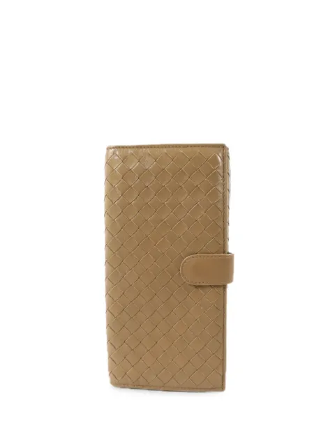 Bottega Veneta Pre-Owned cartera plegable con tejido intrecciato
