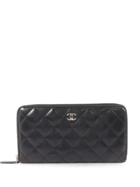 CHANEL Pre-Owned CC diamond-quilted wallet