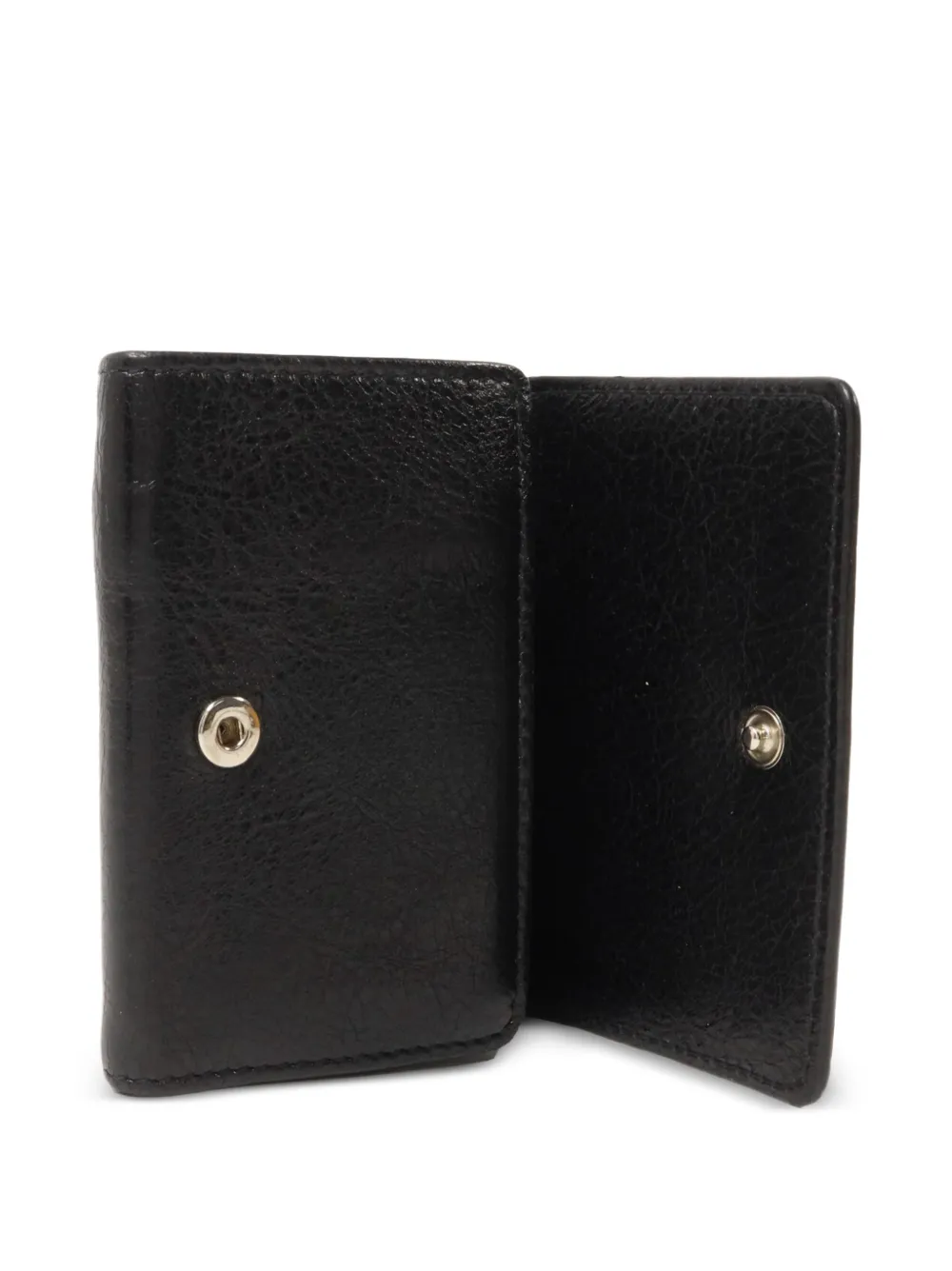 Balenciaga Pre-owned Studded Card Case in Black, view 5