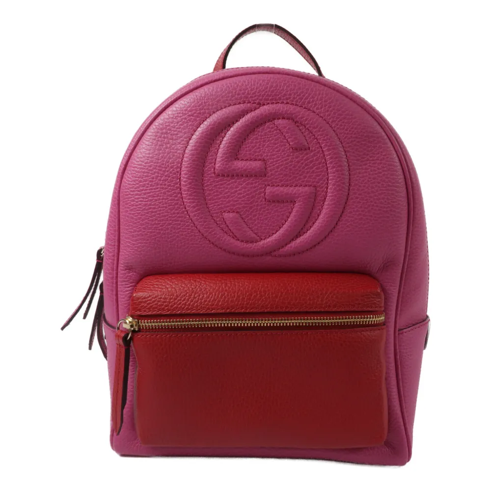 Gucci Pre-Owned GG-logo backpack - Rosa