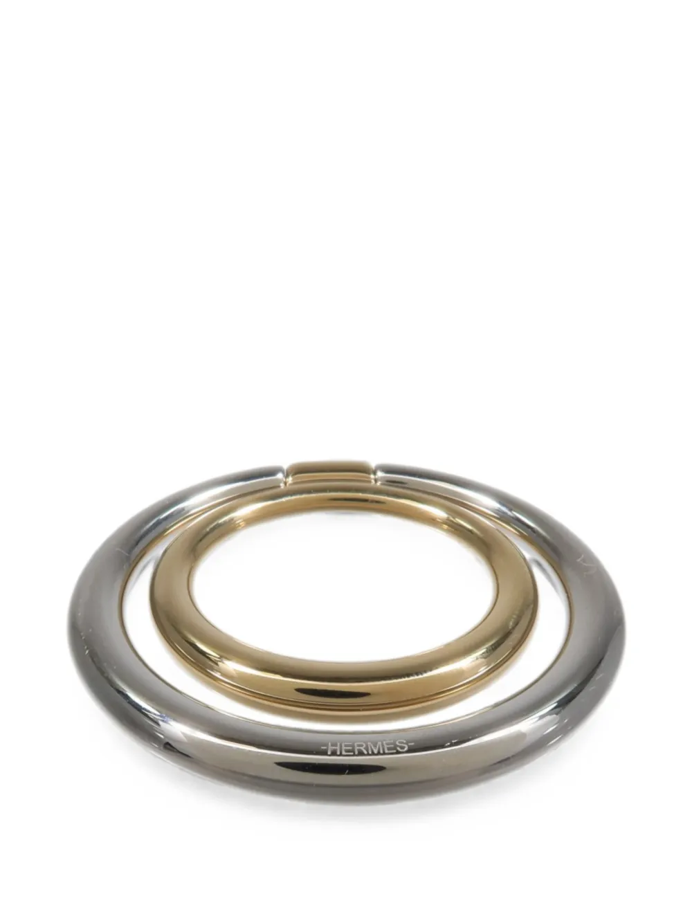 Hermès Pre-Owned logo-engraved ring - Argento