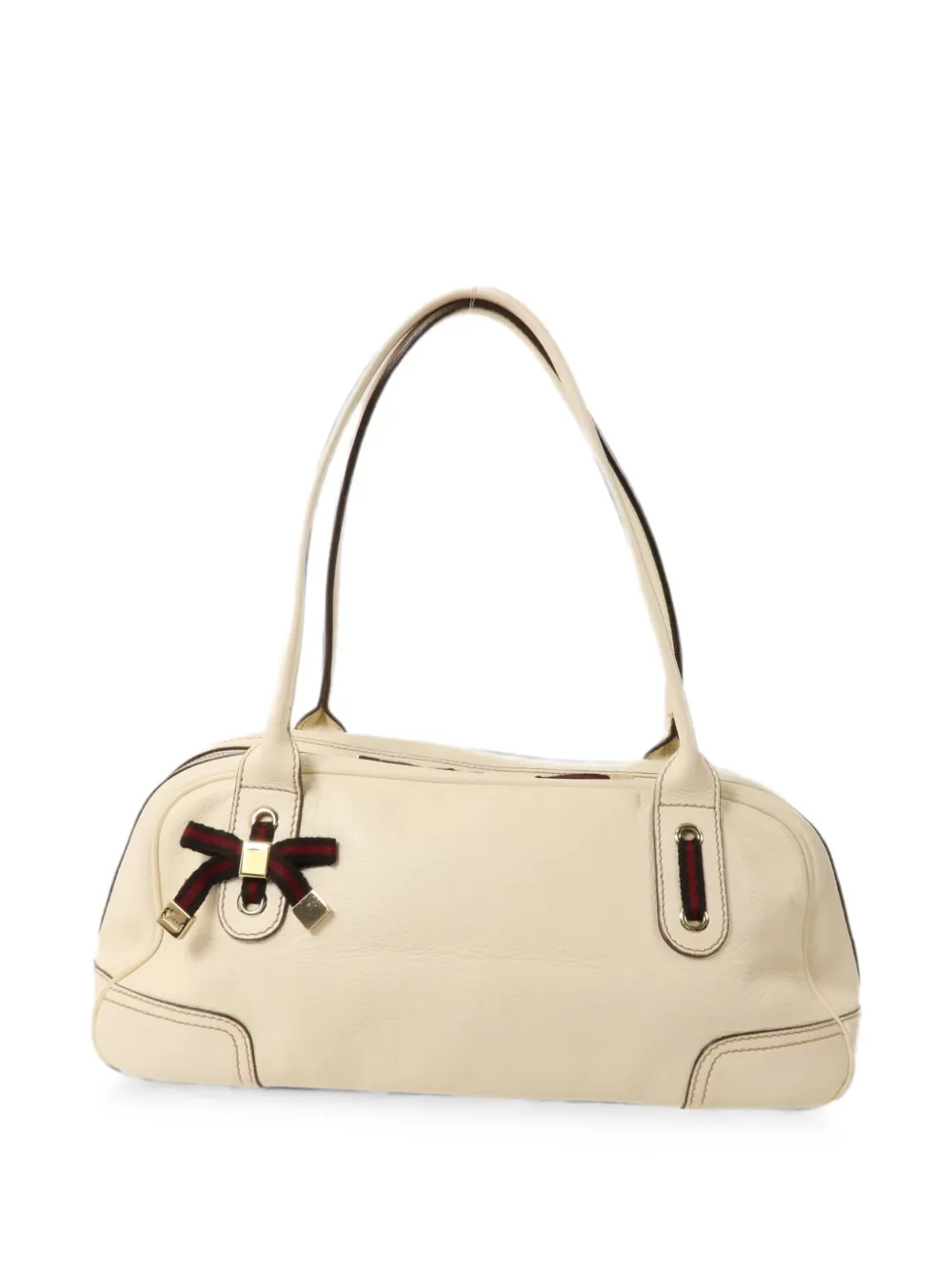 Gucci Pre-Owned bow-detail shoulder bag - Neutrals