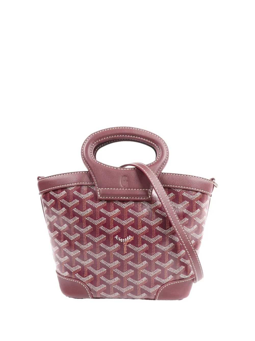 Goyard Pre-Owned mini Beluga Goyardine tote bag - Rosso