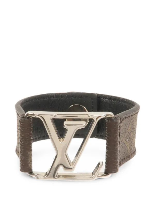 Louis Vuitton Pre-owned Hockenheim Monogram Bracelet in Silver