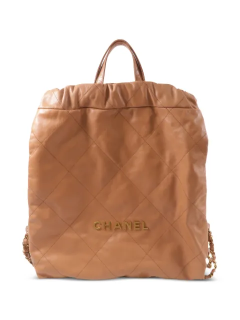 CHANEL Pre-Owned Chanel 22 quilted leather backpack